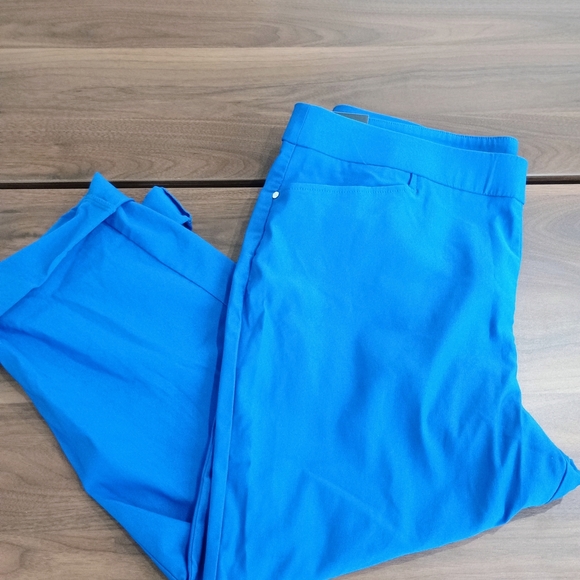 Rafaella Women's Blue Capris - Picture 1 of 4